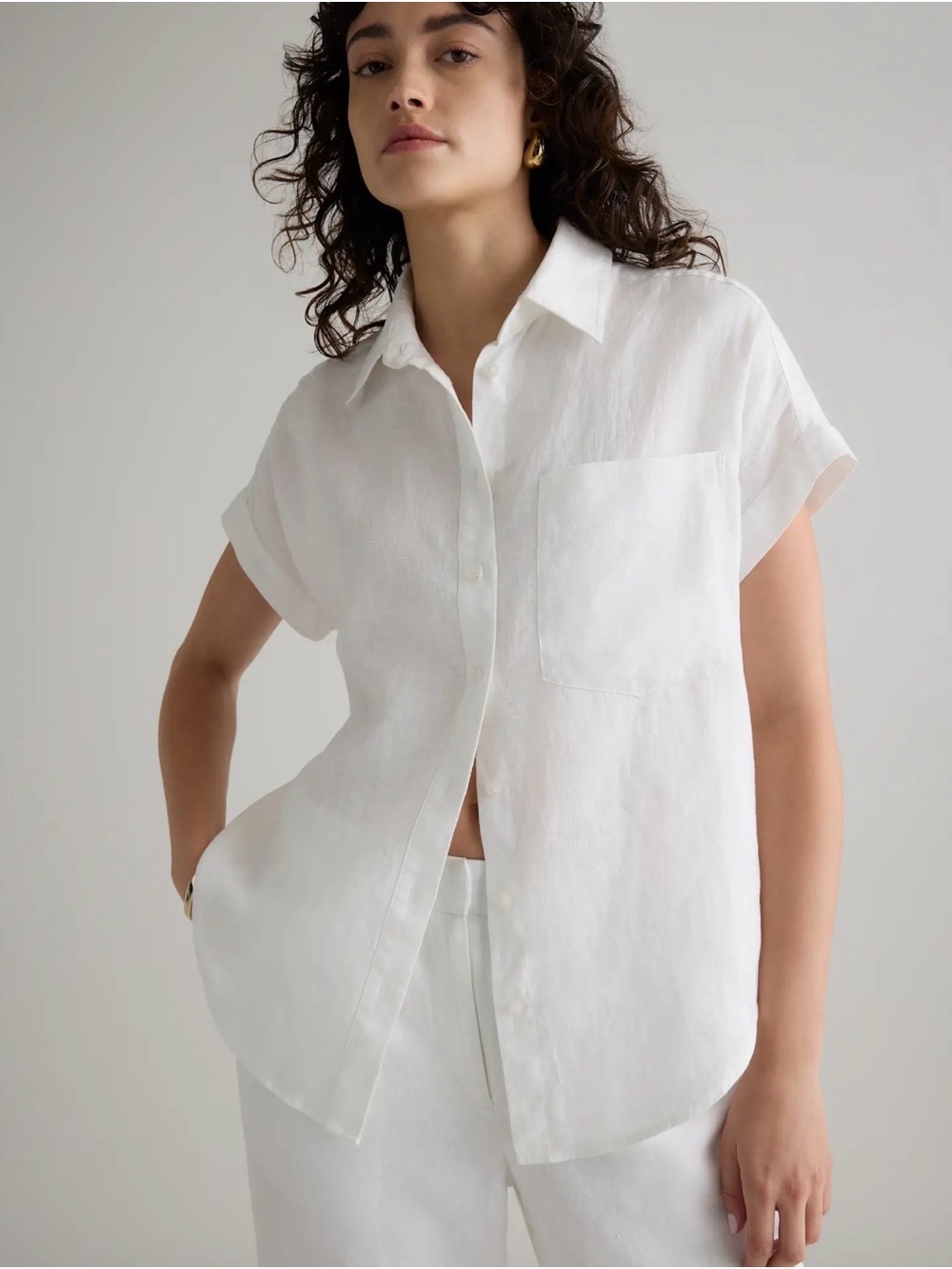 Quince 100% European Linen Camp Shirt